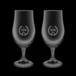 Bier borrelpakket met gegraveerde glazen