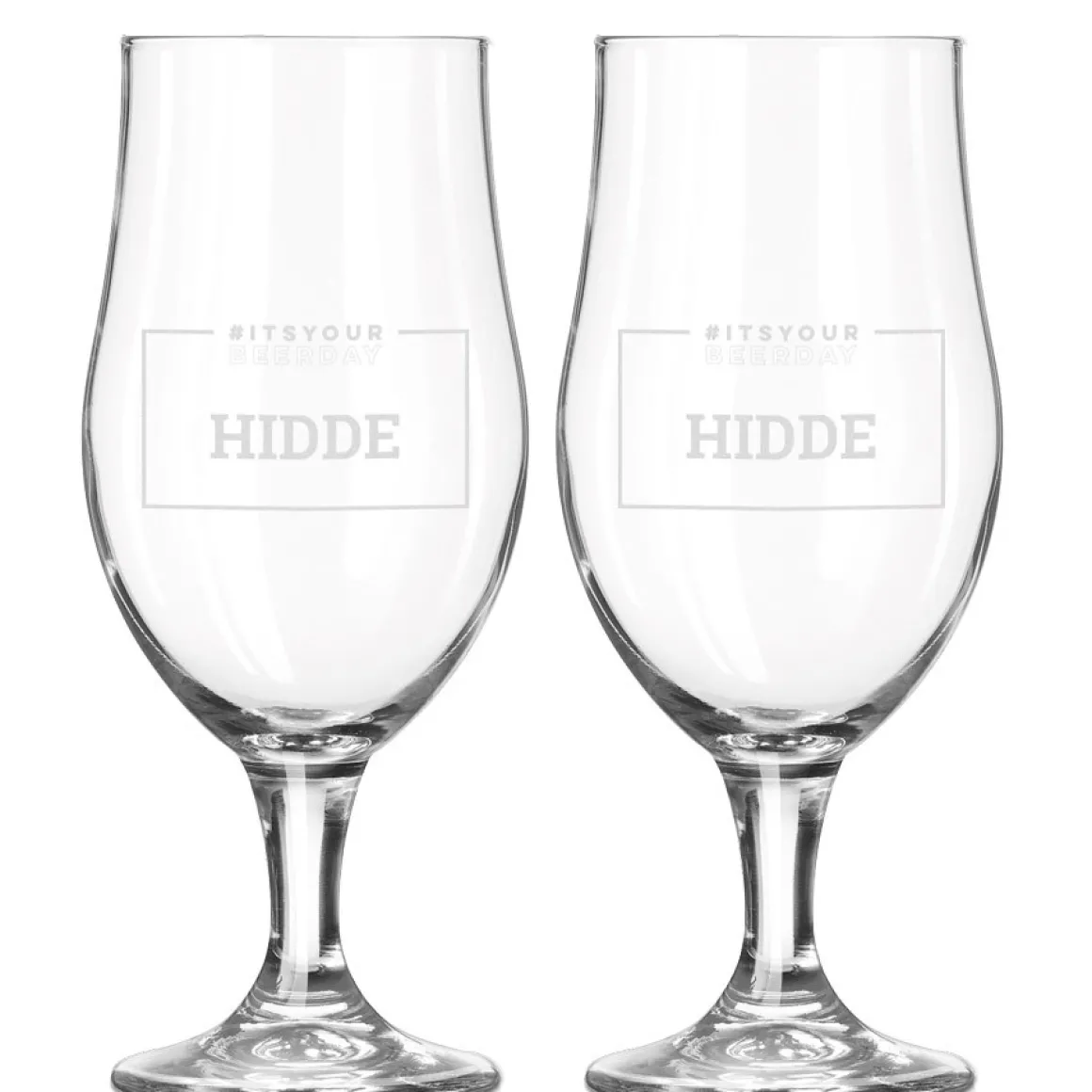 Bierglas met naam