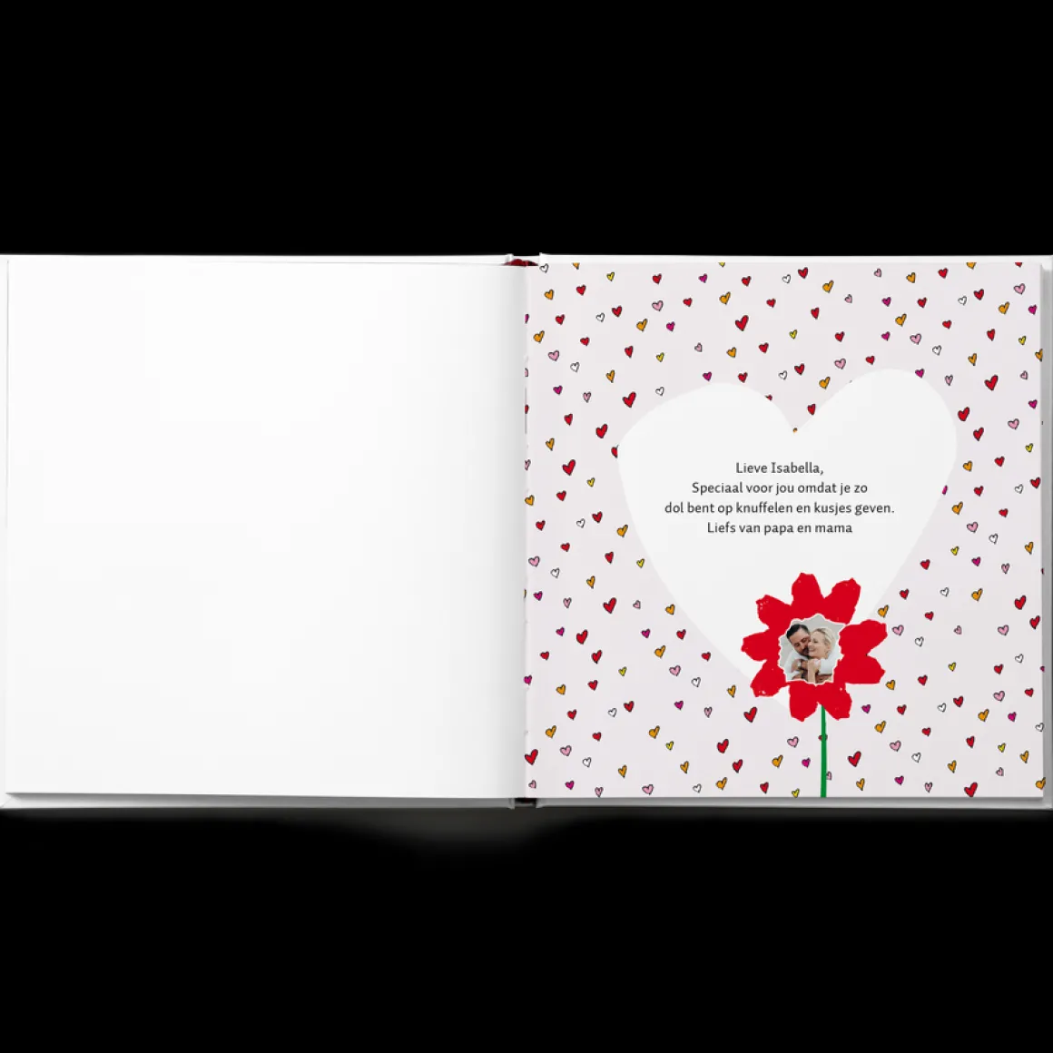 Boek "100 kusjes voor het slapengaan" met naam