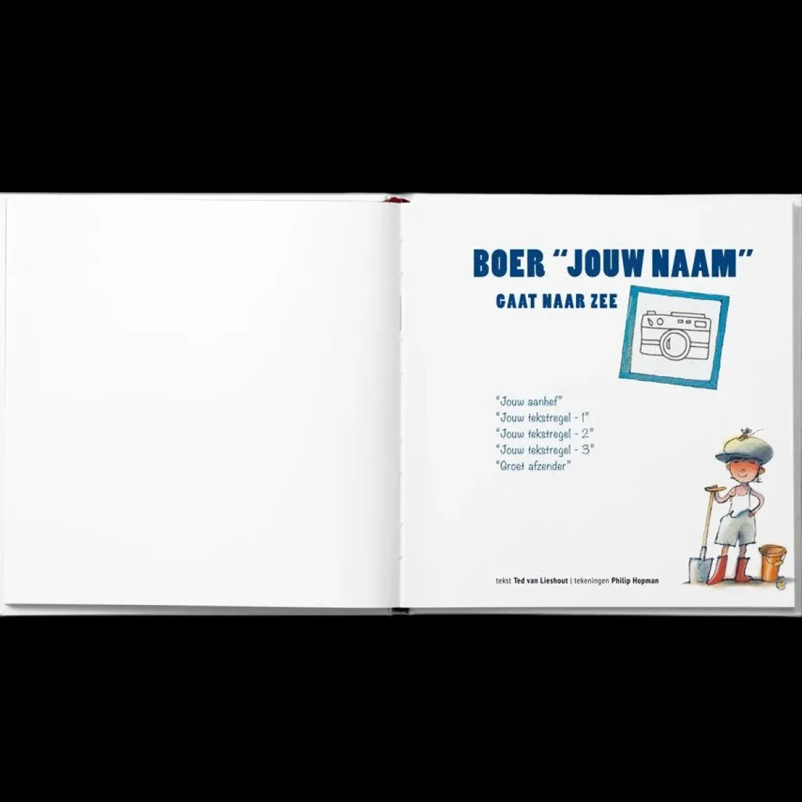 Boek "Boer Boris gaat naar zee" personaliseren