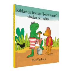 Boek "Kikker en beertje vinden een schat" personaliseren