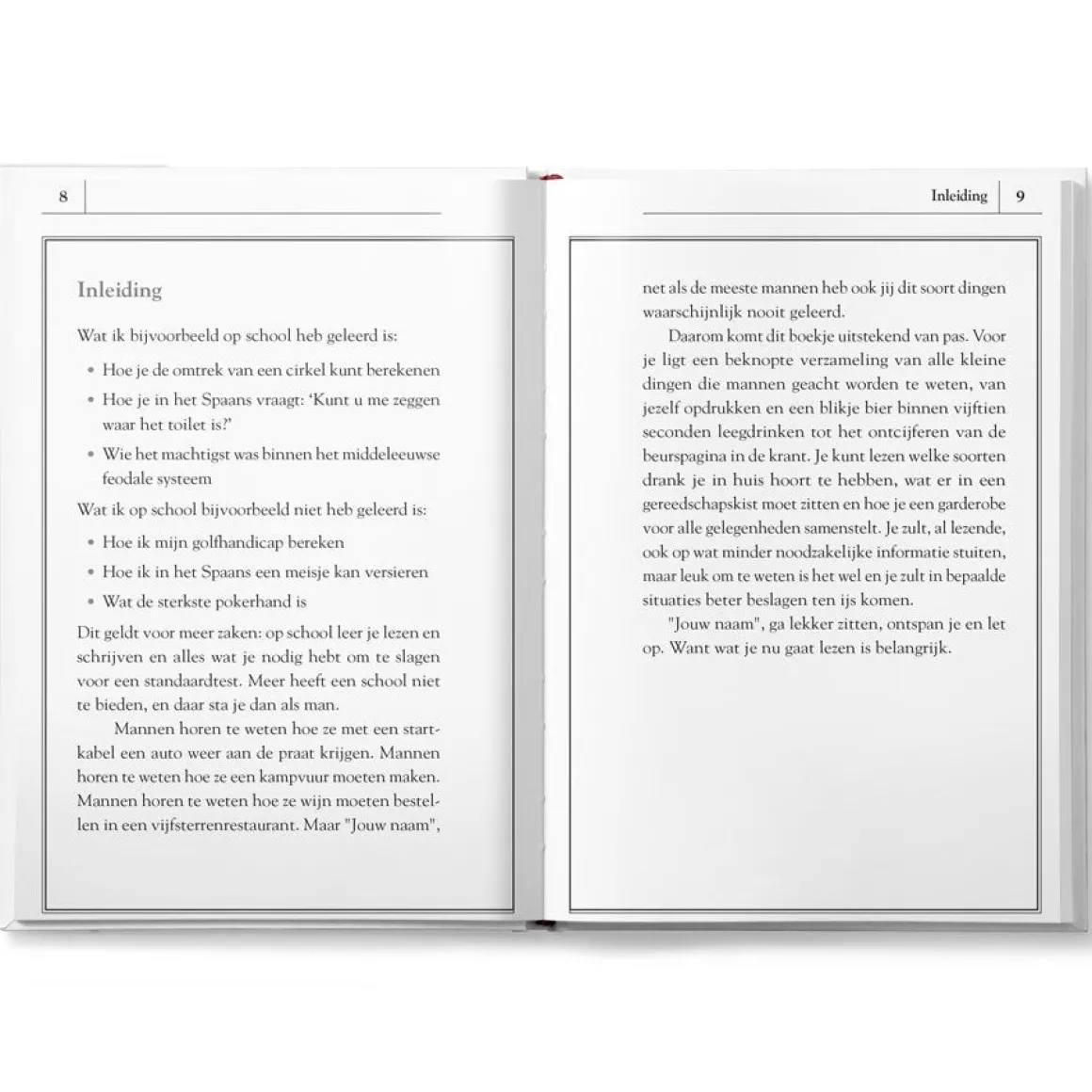 Boek "Mannenzaken" personaliseren