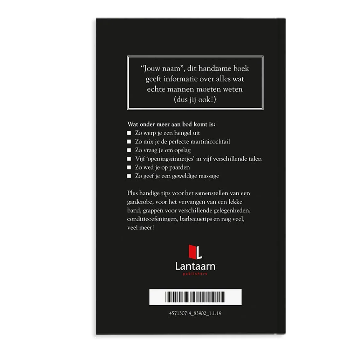 Boek "Mannenzaken" personaliseren