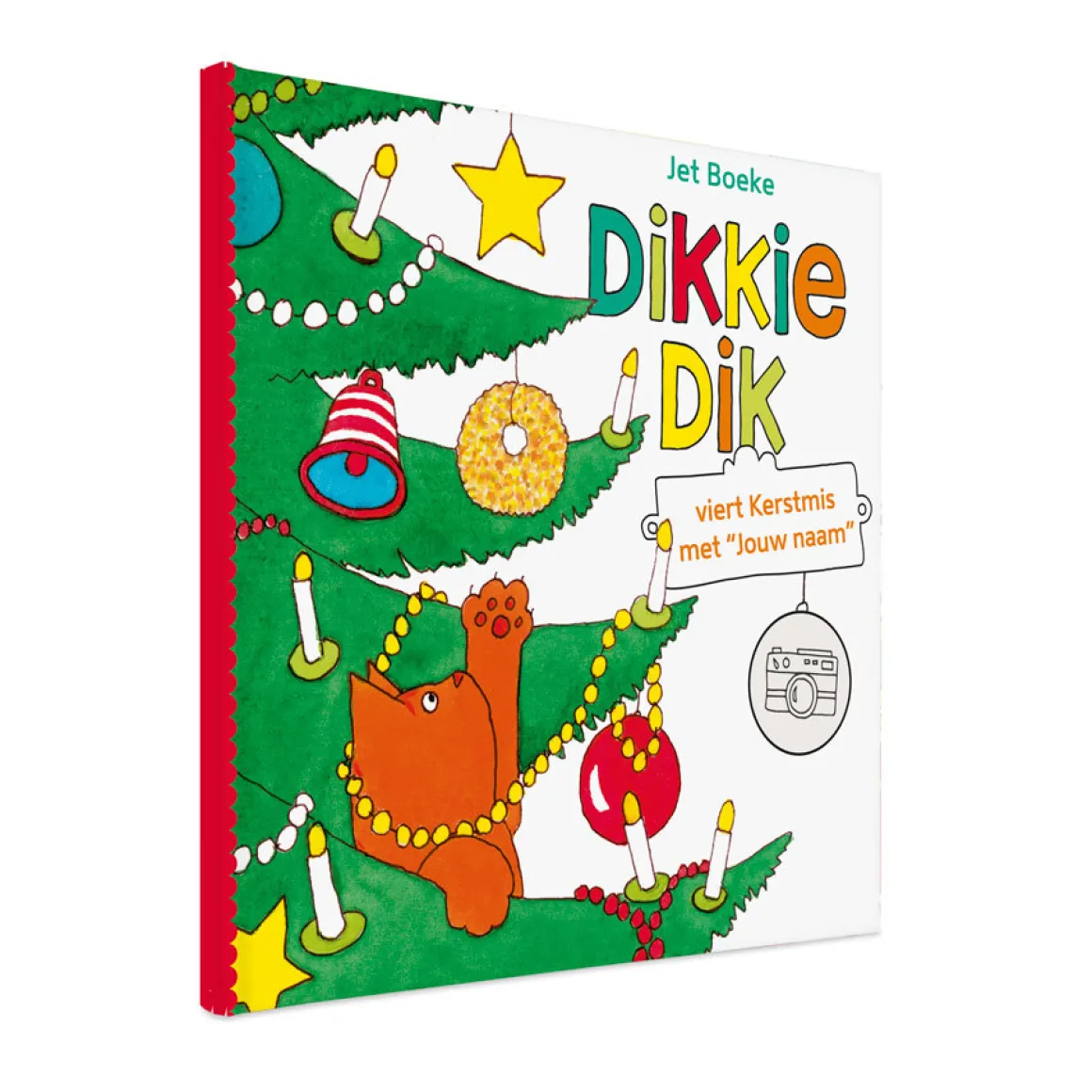 Boek met naam - Dikkie Dik - Viert Kerstmis