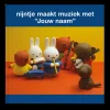 Boek "nijntje maakt muziek" personaliseren
