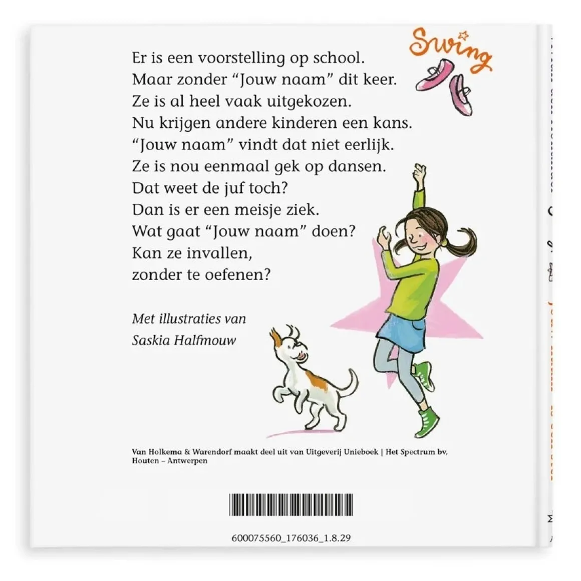 Boek "Pip is een ster" met naam