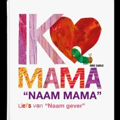 Boek "Rupsje Nooitgenoeg - Ik hou van mama" met naam