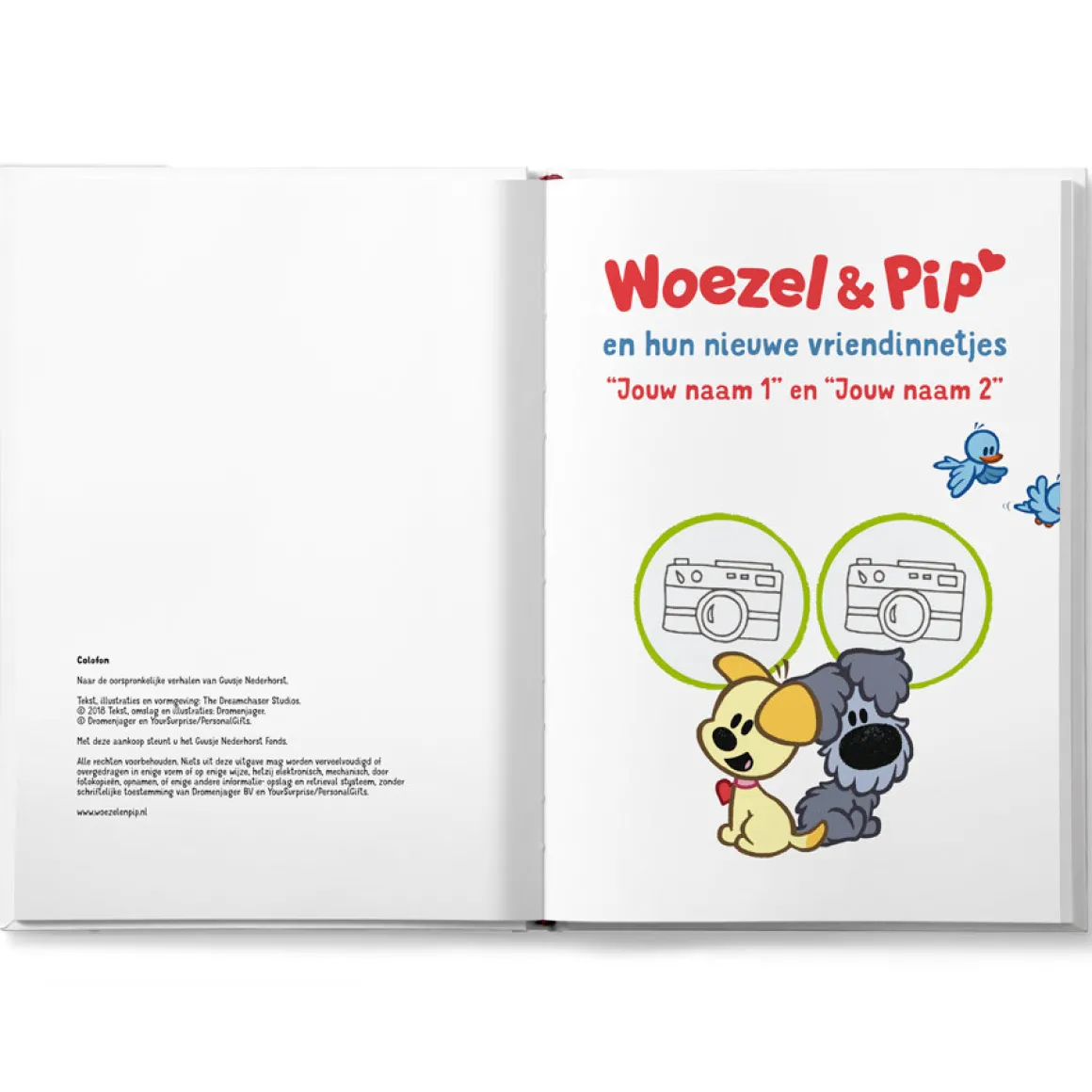 Boek Woezel & Pip tweelingeditie met naam
