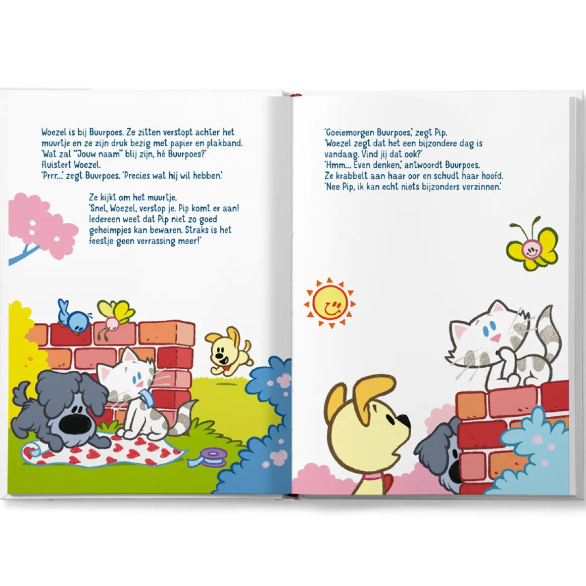 Boek "Woezel en Pip is jarig!" personaliseren