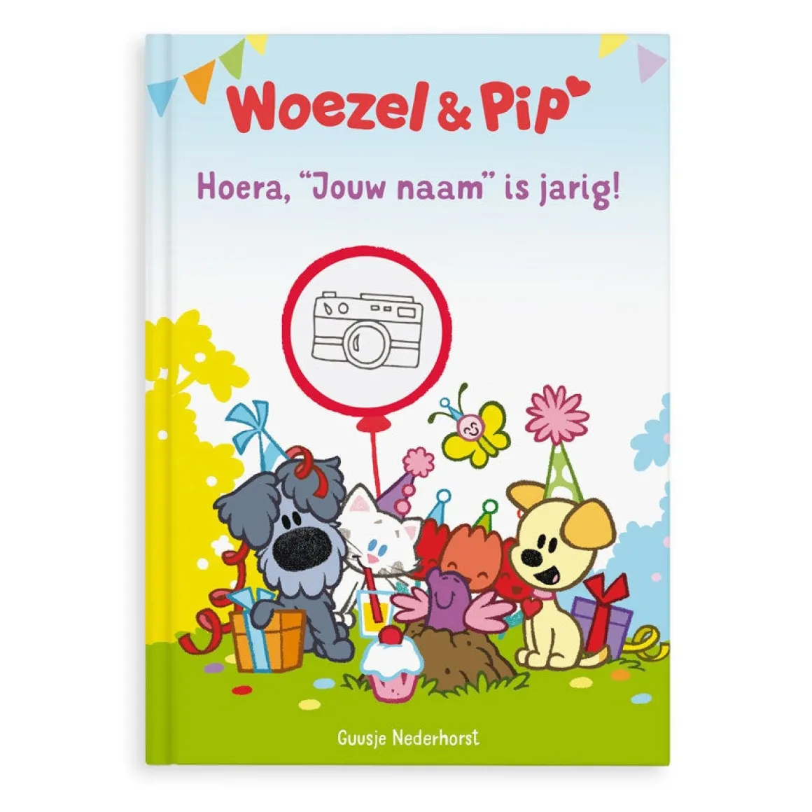 Boek "Woezel en Pip is jarig!" personaliseren