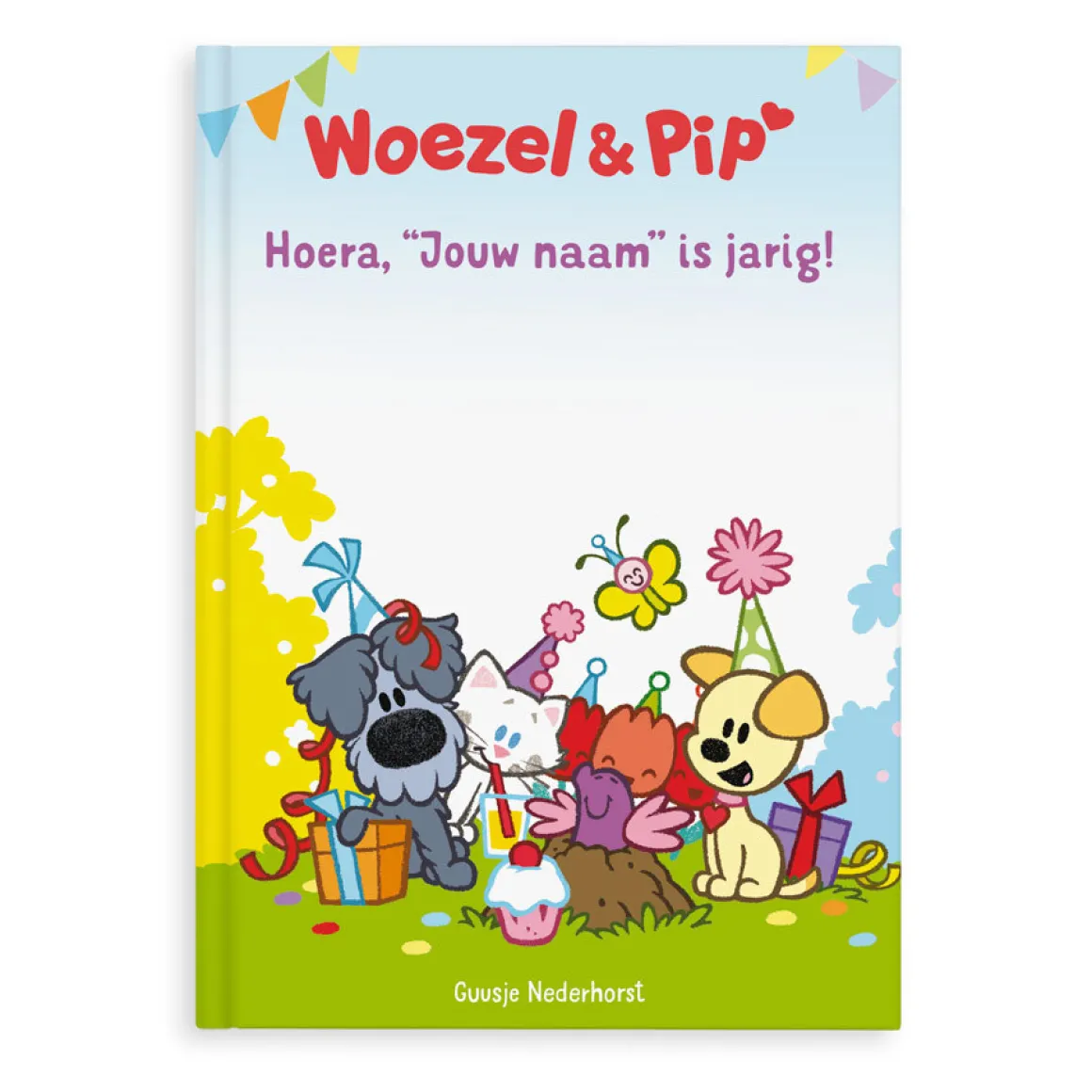 Boek "Woezel en Pip is jarig!" personaliseren