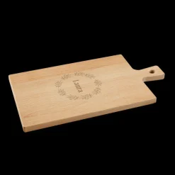 Borrelpakket met gegraveerde houten serveerplank