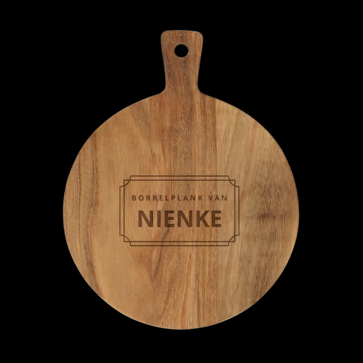 Borrelplank graveren