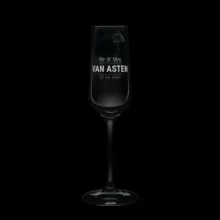 Champagneglas graveren