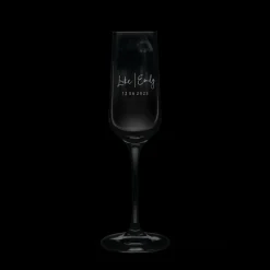 Champagneglas graveren