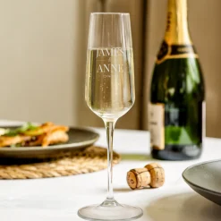Champagneglas graveren