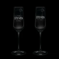 Champagneglas graveren