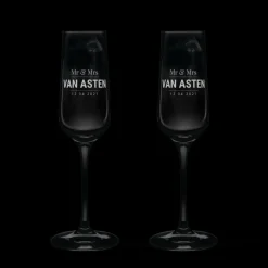 Champagneglas graveren