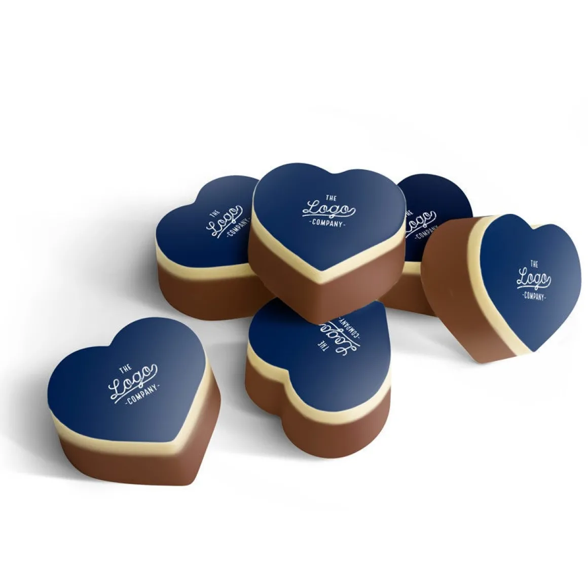 Chocolade hartjes met foto
