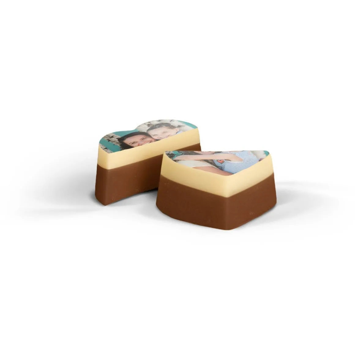 Chocolade hartjes met foto