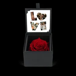 Eeuwige roos met foto afdruk