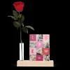 Eeuwige roos met foto standaard