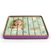 Foto op chocolade blokjes in blik - praliné