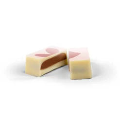 Foto op chocolade blokjes in blik - praliné