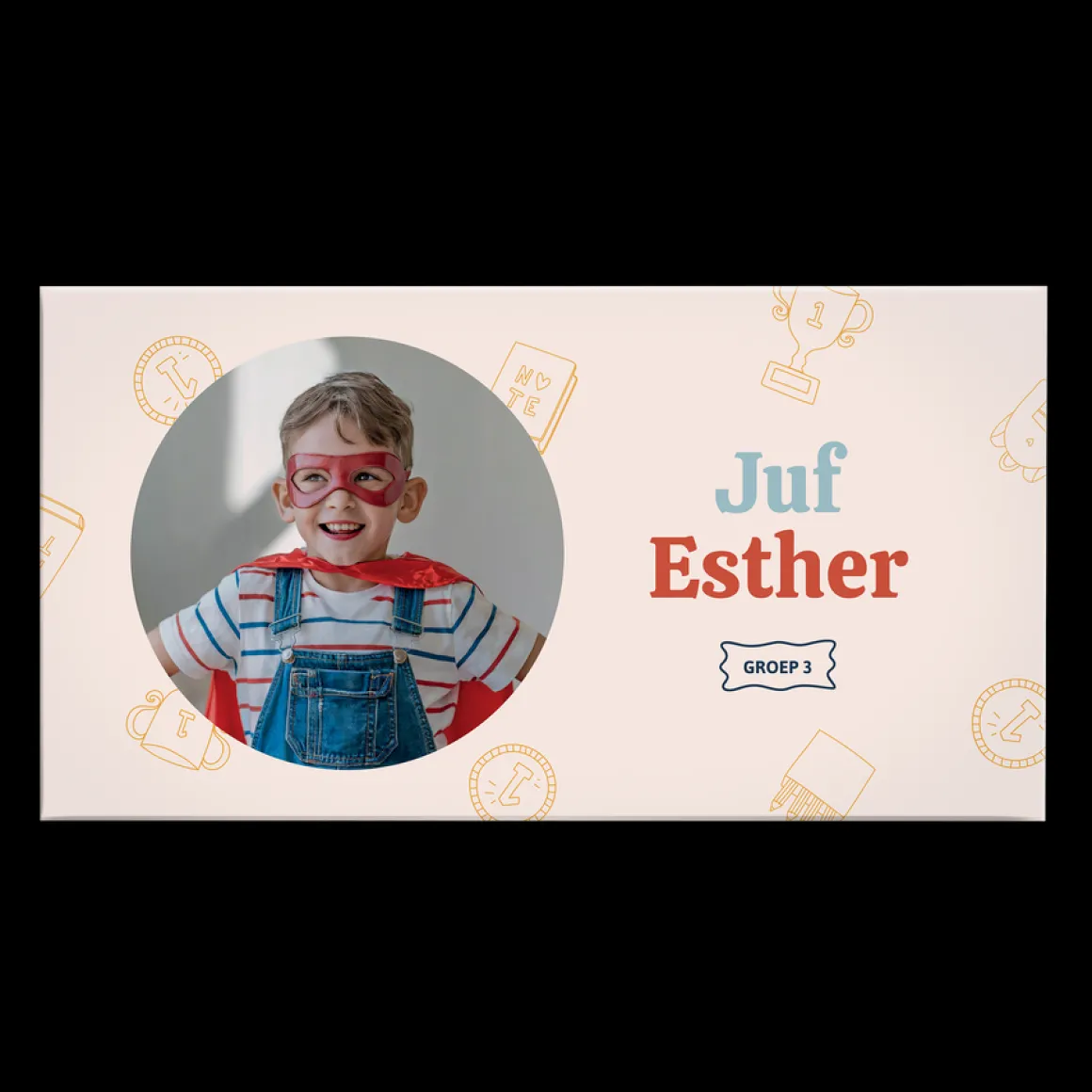 Gepersonaliseerde kinder chocolade