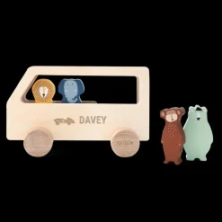 Houten dierenbus met naam graveren - Trixie