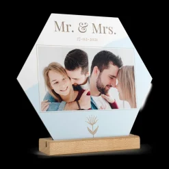 Houten fototegel personaliseren