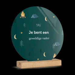 Houten fototegel personaliseren