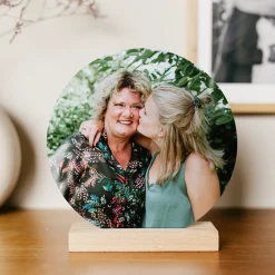 Houten fototegel personaliseren