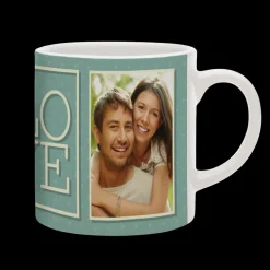 Kleine mok espresso met foto