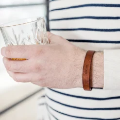 Leren armband heren
