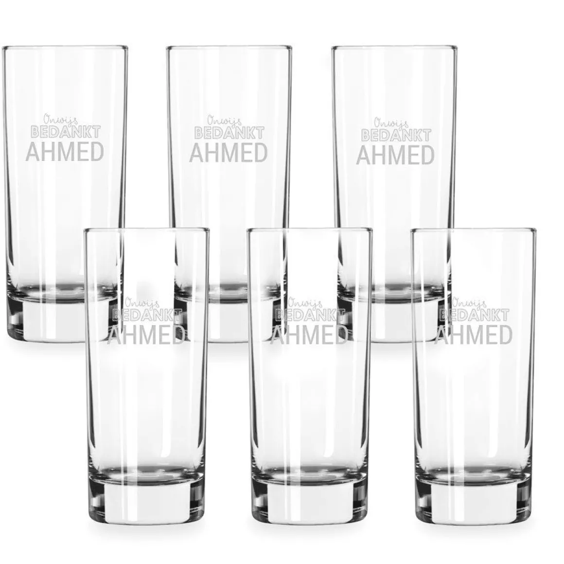 Longdrinkglas graveren