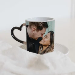 Magische mok met foto - hart