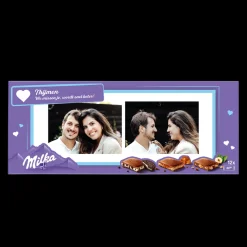 Mega Milka reep met naam en foto bedrukken