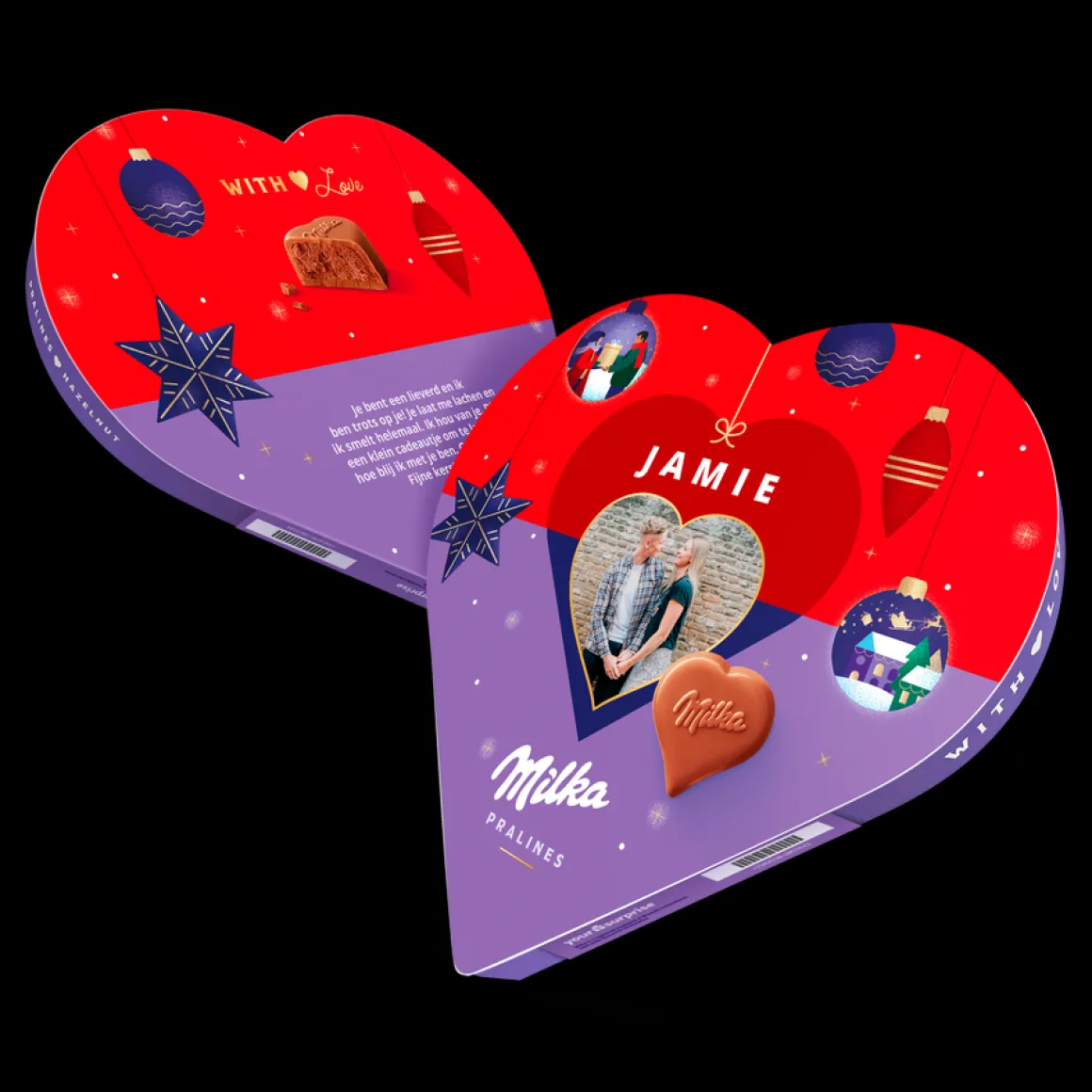 Milka hart - Kerst
