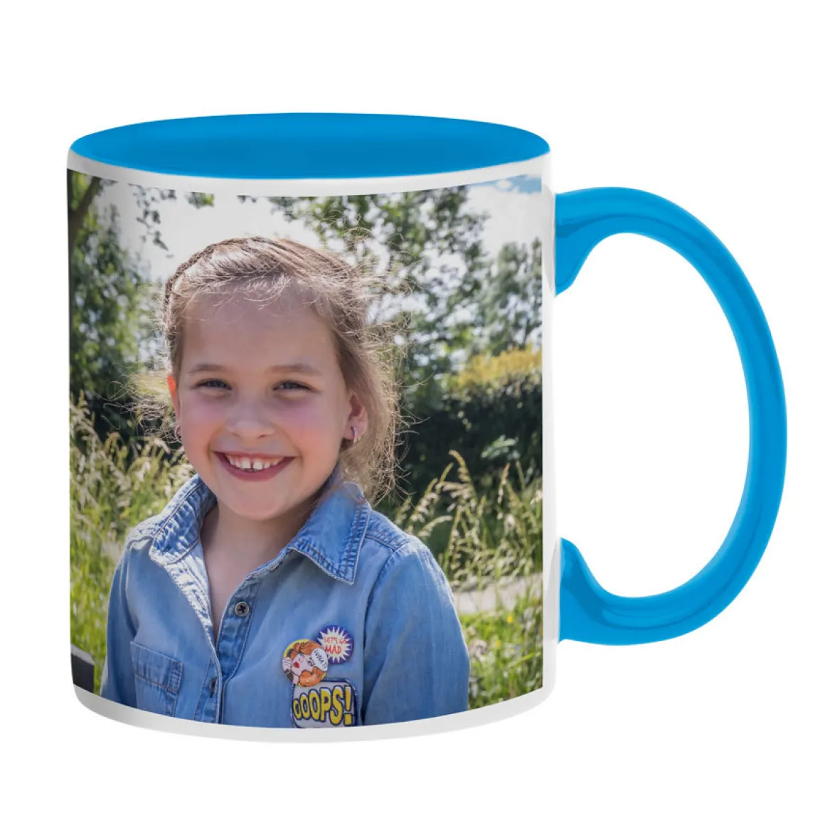 Mok met foto - Blauw