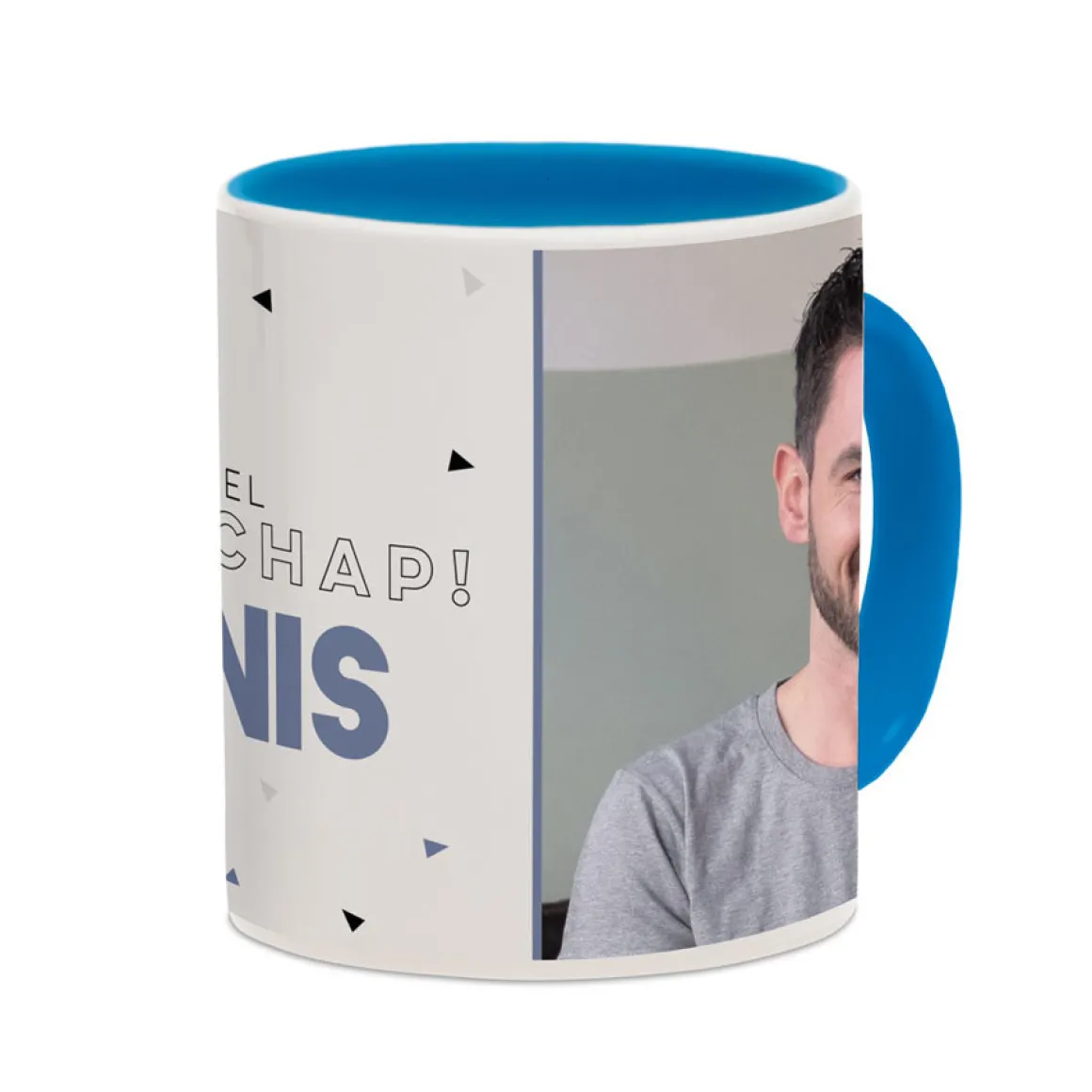 Mok met foto - Blauw