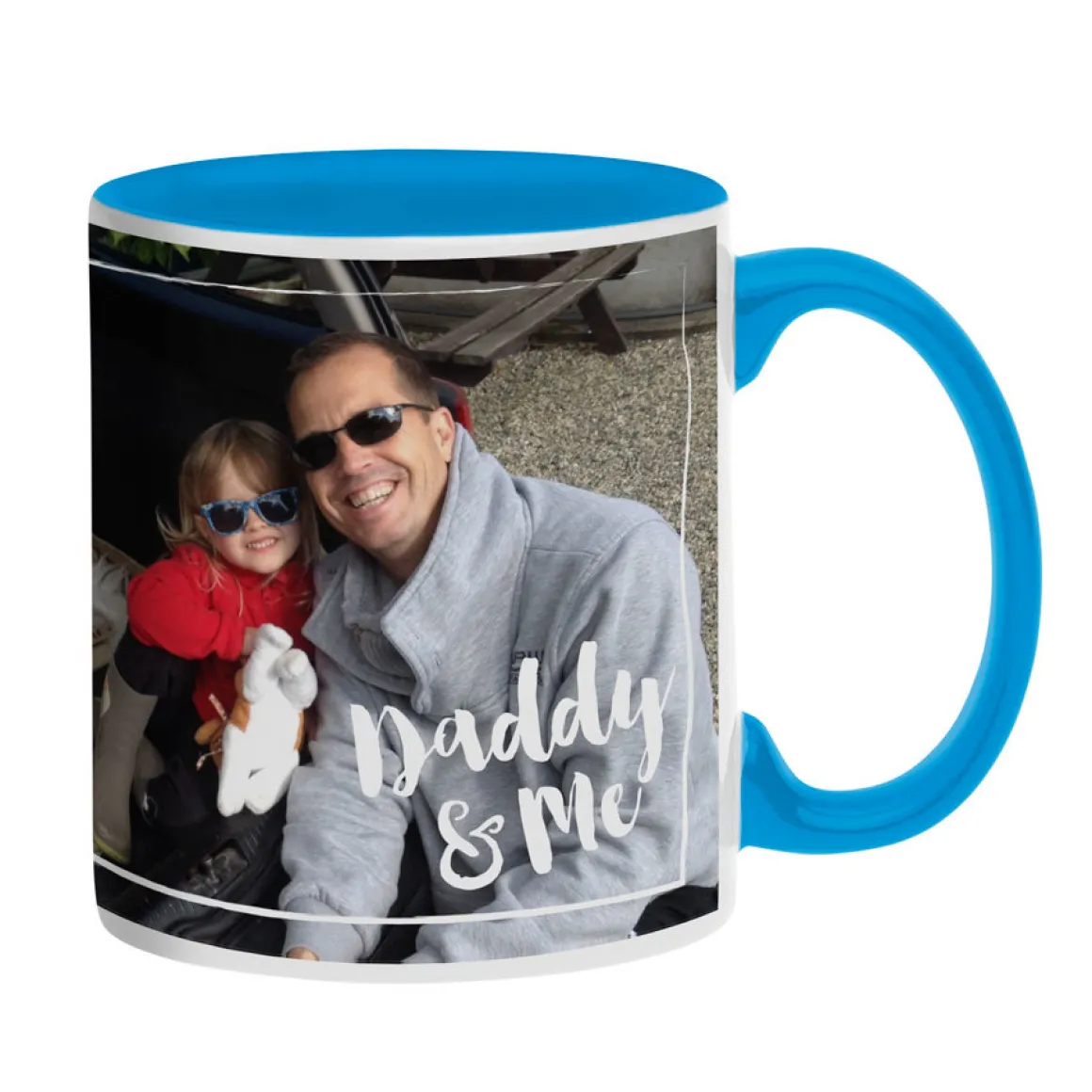 Mok met foto - Blauw