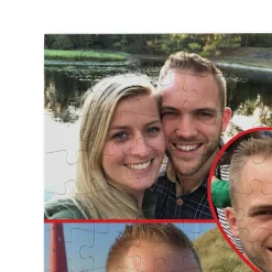 Puzzel met foto groot