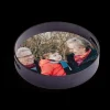 Rond dienblad zwart - 30 cm
