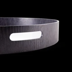 Rond dienblad zwart - 30 cm