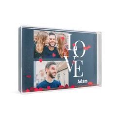 Sneeuwblok personaliseren met foto