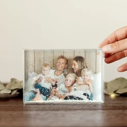 Sneeuwblok personaliseren met foto