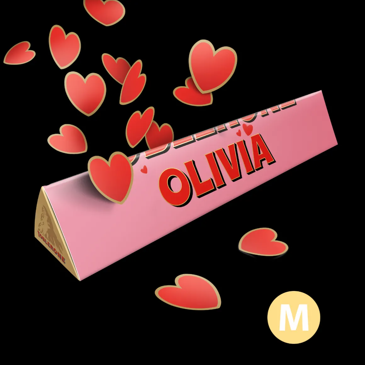 Toblerone met naam