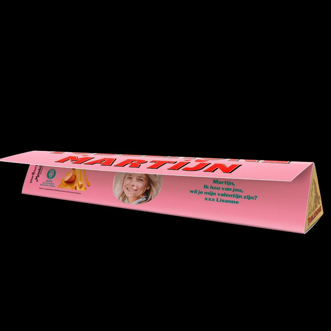Toblerone met naam