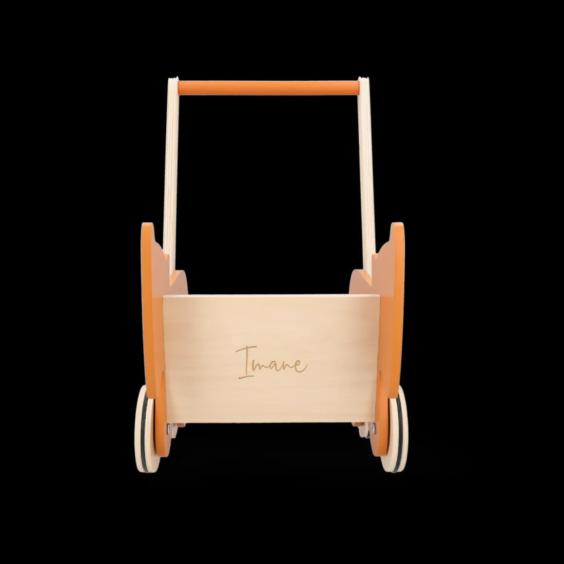 Trixie houten loopwagen met naam
